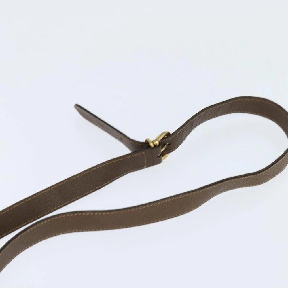 GUCCI GG Supreme Web Sherry Line Bag PVC Beige Gold 001 58 0918 Auth BA7459 - Picture 8 of 15